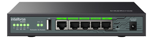 Roteador Intelbras 5 Porta Rj45 R3005g Acesso 4wan 1lan 1usb