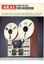 Comprar Catálogo \u002F Folder: Tape Deck Akai De Rolo Gx-600db# Novo Okm