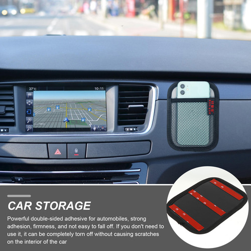 Organizador De Almacenamiento Adhesivo Para Coche, 2 Unidade