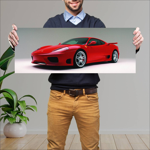 Cuadro 30x80cm Auto 2003 Ferrari 360 Modena Supe 349