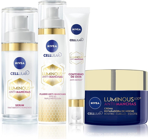 Kit Facial Luminous630 + Facial Vitaminae + Contorno De Ojos