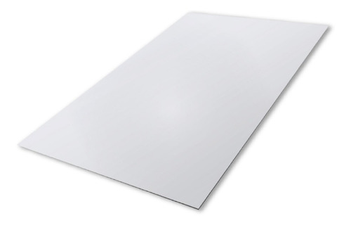 Imagen 1 de 4 de Plancha Aluminio Compuesto Silver Pe 3mm 0.18 1.22 X 1.22 Mt