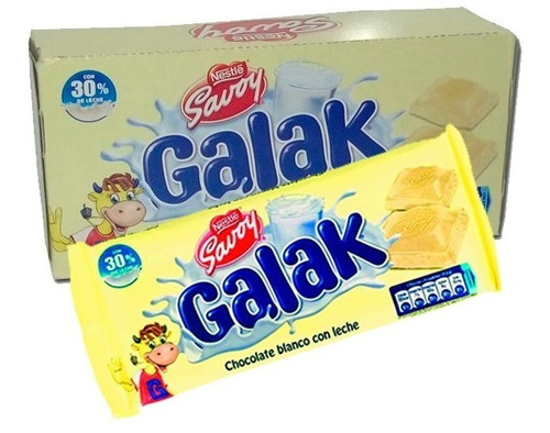 Chocolate Venezolano Importado Nestlé® Savoy® Galak Caja X 5