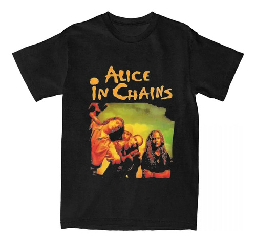 Camiseta Neutra De Algodón Estampada Alice In Chains