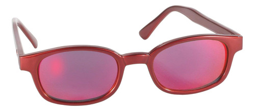 Gafas De Sol Kds Con Lente De Espejo Rojo Metalizado De