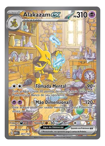 Carta Pokémon Alakazam Ex Escarlate Violeta 151