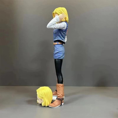 Figura De Androide Numero 18 Lazuli (2 Cabezas) Dragon Ball