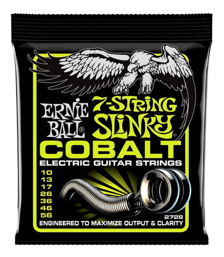 Encordoamento Ernie Ball Regular Slinky 7-string Cobalt 2728