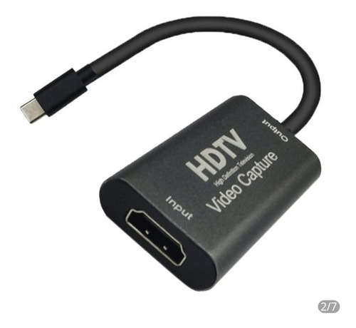Imagen 1 de 4 de Tarjeta De Captura De Video 1080p 60hz Tipo C, Hdmi A Tipo C