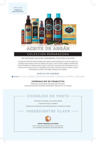 Imagen 2 de 8 de Hask Acondicionador Profundo Argan Oil 50gr