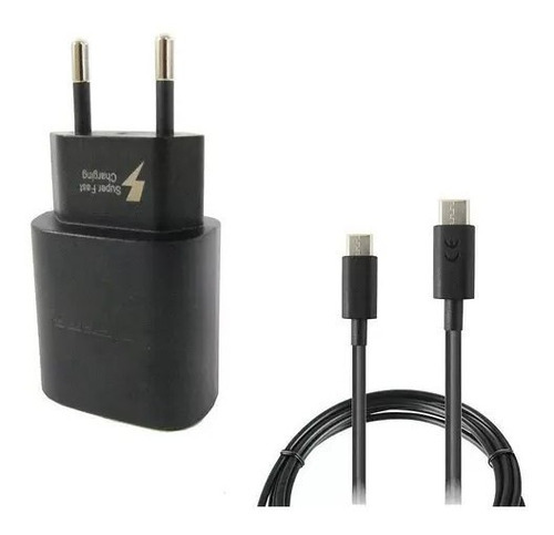 Carregador Parede Salcomp Rápido 25w Com Cabo Usb-c Preto