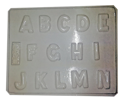 Molde Acetato Abecedario Letras 3 Cm Para Chocolate 244-245