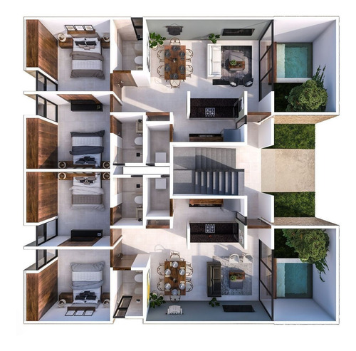 Imagen 10 de 10 de Aleria Departamentos Con Piscina En Temozon Norte Preventa