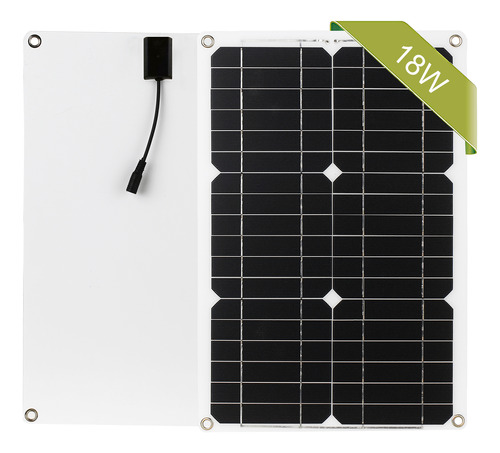 Kit De Paneles Solares De 12 V, 18 W Con Cable De Conexión S