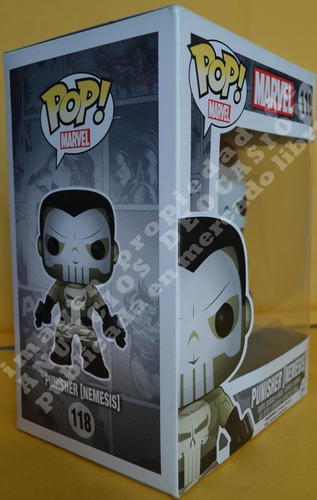 Funko Pop - Punisher Nemesis #218, Franquicia Marvel Comics (Usado)