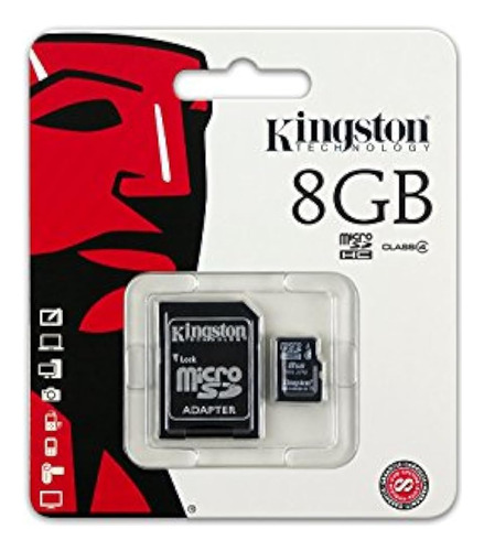 Memoria Flash Kingston 8gb Class 4 Microsdhc Con Adaptador S