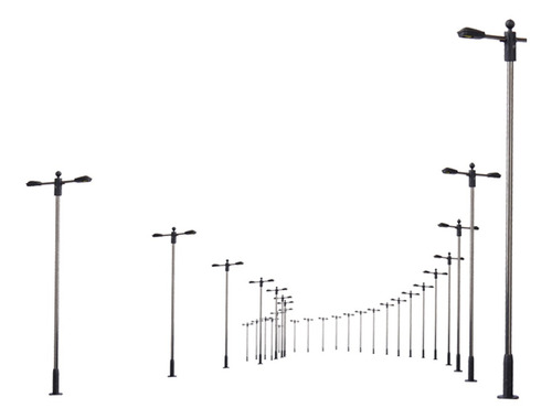10 Maquetas De Tren Con Luces Dobles Paisaje Urbano 1/150