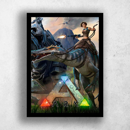 Quadros Decorativos Game Ark Survival Evolved Ark Survival Evolved 12 Preto