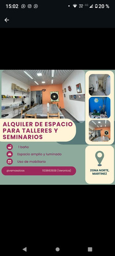 Alquiler De Espacio Para Talleres, Eventos, Coworking