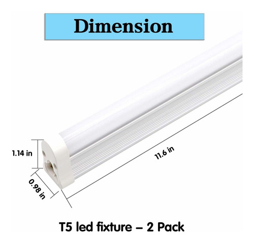 T5 Lampara Led Lm 5 Cubierta Esmerilada Iluminacion 6500