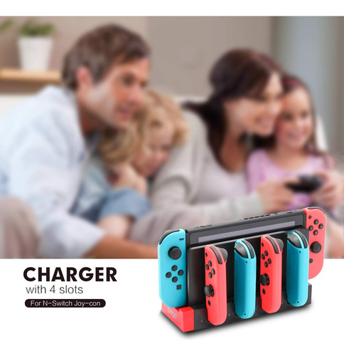 Base De Carga Para Switch Joy-cons, Estación De Carga.
