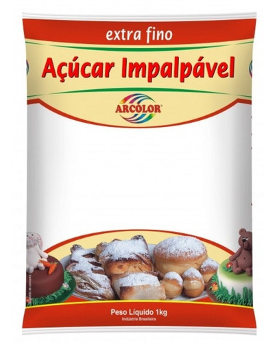 Imagem 1 de 1 de Açucar Impalpável Confeitaria Extra Fino 1 Kg - Arcolor