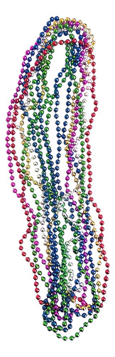 24 Collares Mardi Gras Bolitas Carnaval Colores Fiesta Boda