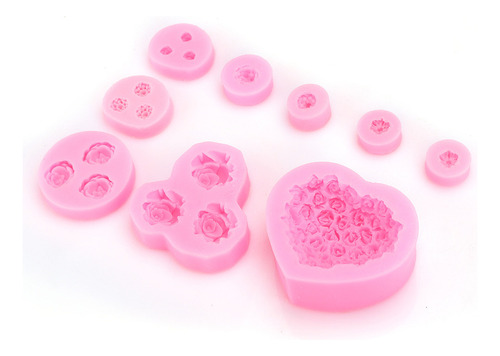 Para Molde De Silicona, 9 Piezas, Único En Forma De Corazón