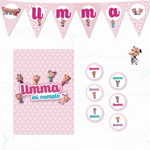 Kit Imprimible Bebés Llorones Personalizado (sin Candy Bar)