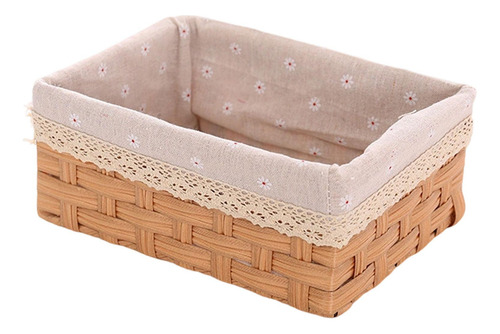 Cesta De Almacenamiento Imitación De Mimbre Cesta S