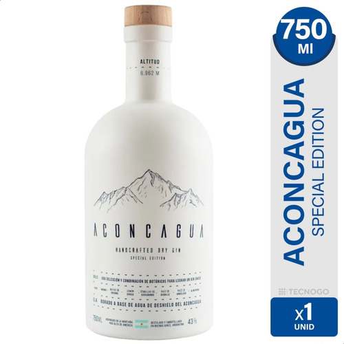 Gin Aconcagua Edicion Especial Cardamomo & Lemongrass Dry 