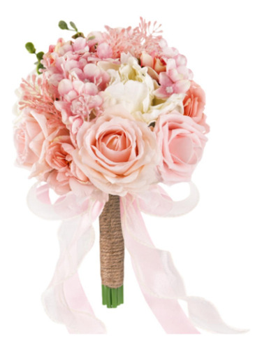 Roses Artificiales De 30 Cm Bride Boda Bouquet Bouquet Hecho