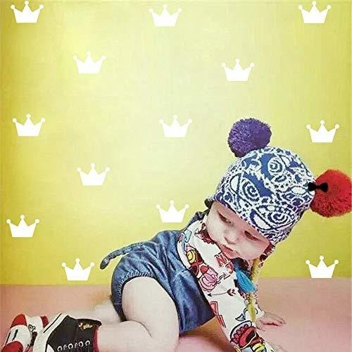 30pcs Crown Pvc Wall Stickers, Princess Baby Room Decoración