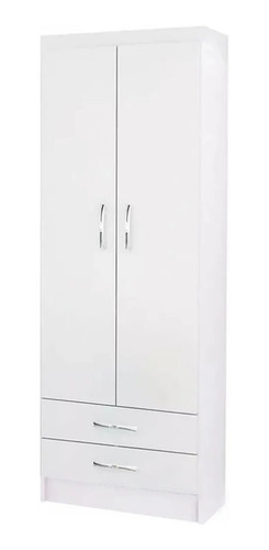 Juego Dormitorio Infantil Blanco Ropero Cuna Cómoda Colchón