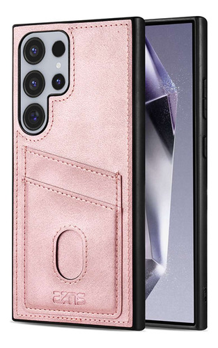 Funda De Piel Sintética Con Ranura Para Tarjetas Para Samsung Galaxy S20 S21 S22 S23 S24 S25 Plus Ultra S20fe S21fe S23fe S24fe S25edge