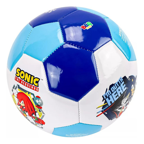 Bola De Futebol Infantil Do Sonic S011 Bbr Toys Cor Azul