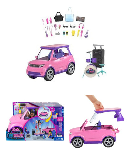 Auto Muñeca Barbie Con Accesorios 