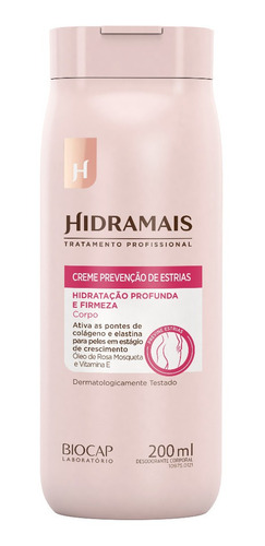 Creme Hidratação E Prevenção De Estrias Hidramais 200ml