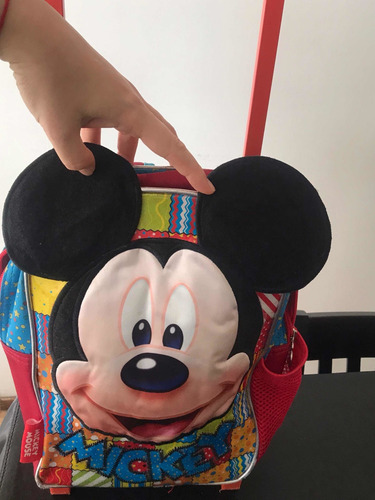 Mochila Carro Con Ruedas Mickey Disney Store Original
