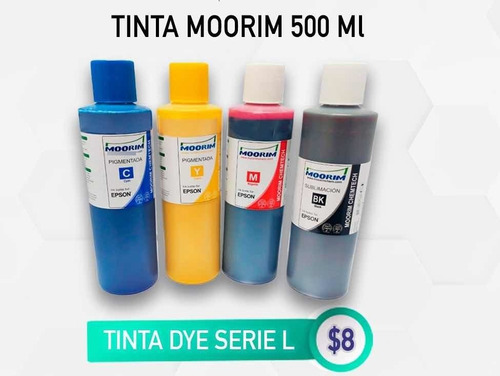 Imagen 4 de 6 de Tinta Moorim Para Epson 70ml $4 Litro $13 Descuento X Mayor