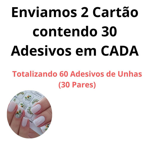Unhas Decoradas Studio 35 60 Adesivos De Unhas Floral 6 Car