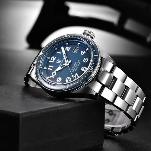 Reloj Pagani Auta. Automático De Hombre Azul Mov. Japones