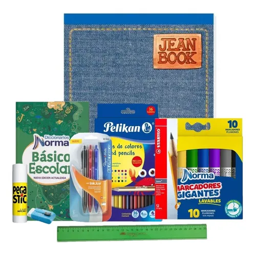 Kit Escolar Infantil de 9 Piezas - Variado