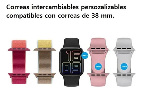Reloj Inteligente Hw12 Smartwatch Con Bluetooth Táctil