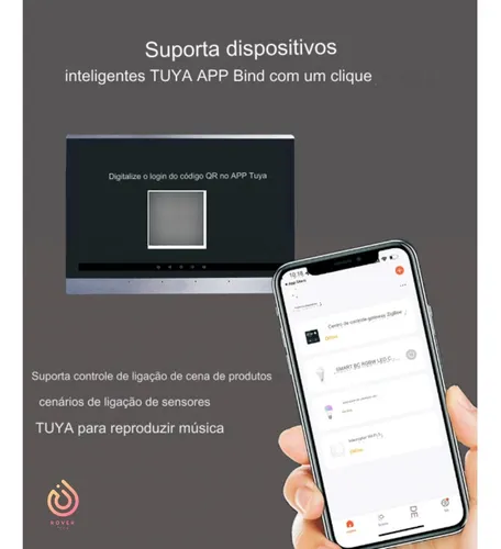 Painel Controle Hub Zigbee Amplificador App Tuya Wifi 10 Pol