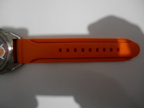Relógio Dumont Multifunção - Robusto Pulseira Laranja