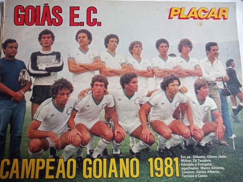 Mini Poster Do Goias Campeao Goiano 1981 (Usado)