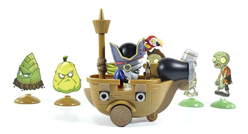 Plantas Vs Zombies Barco Pirata De Colección Muñeco Infantil