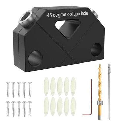 Plantilla Guía De Taladrado En Ángulo De 45°, Kit De Plantil