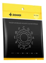 Comprar Cadenas De Guitarra Acustica De Donner: Cadenas De Acero Acu